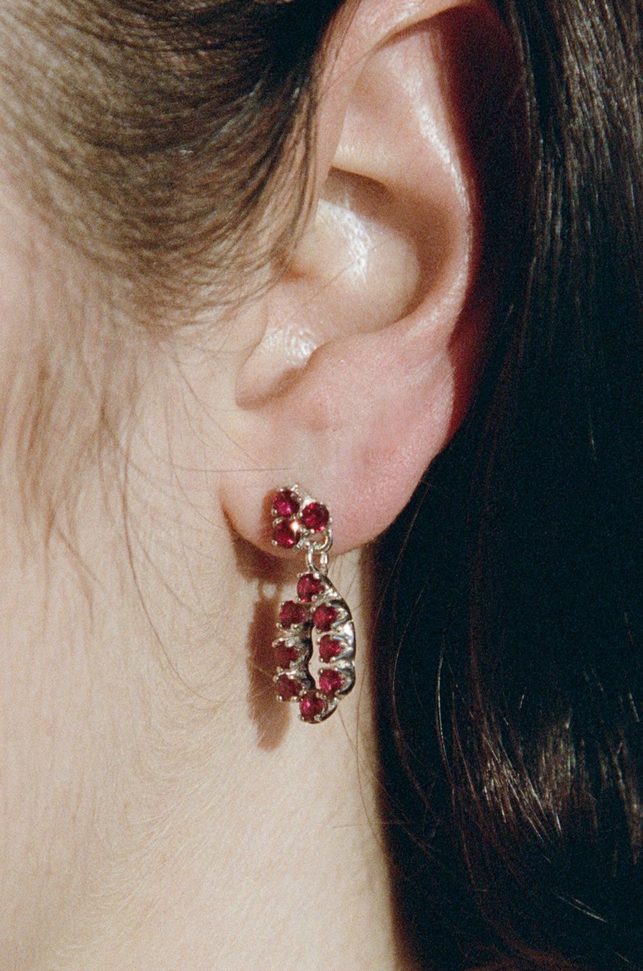 Evening Earrings ~ Red