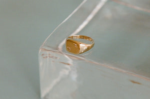 Dice Ring with Champagne Diamonds