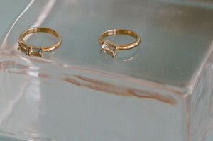 Tilt Ring ~ Aquamarine