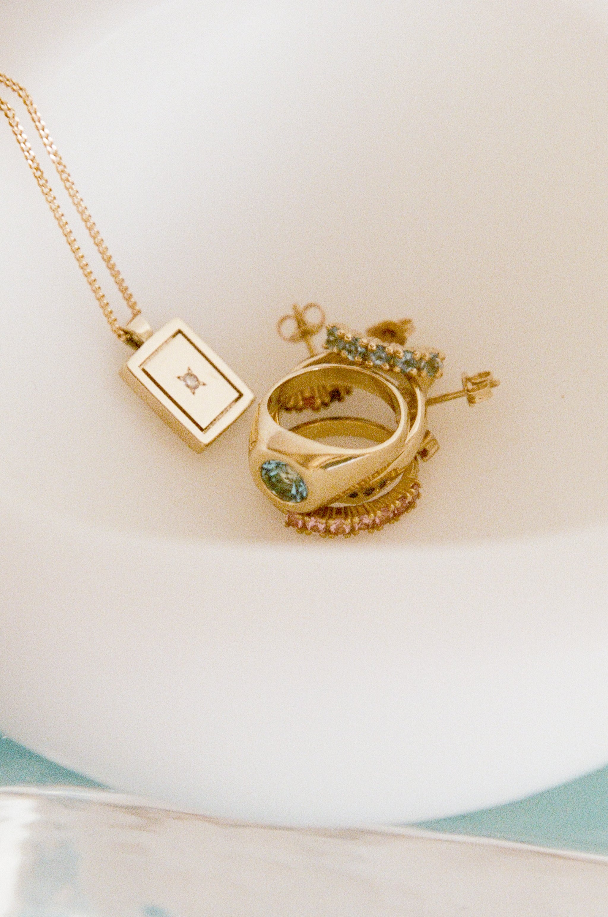 Postcard Pendant ~ 9ct Yellow Gold