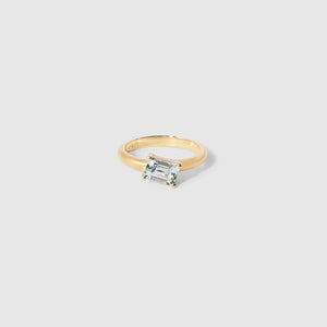 Tilt Ring ~ Aquamarine