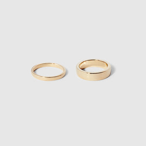 Chunky Half Round Band ~ 9ct Yellow Gold